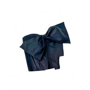 NEW SAGE & CLARE women's bow sheer top in black